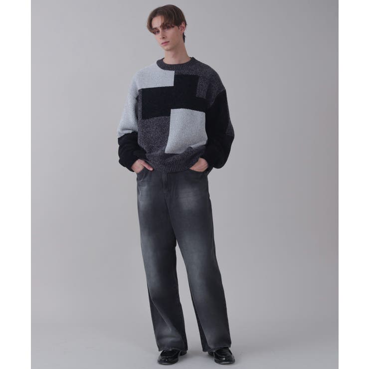 ベロアモールカラーブロックプルオーバー | WEGO【MEN】 | 詳細画像20 