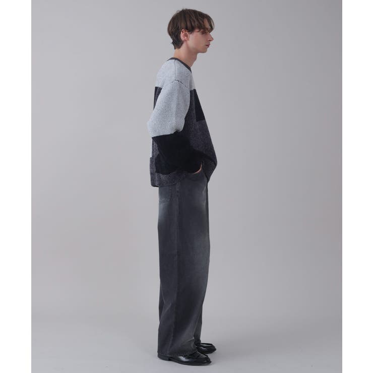 ベロアモールカラーブロックプルオーバー | WEGO【MEN】 | 詳細画像23 