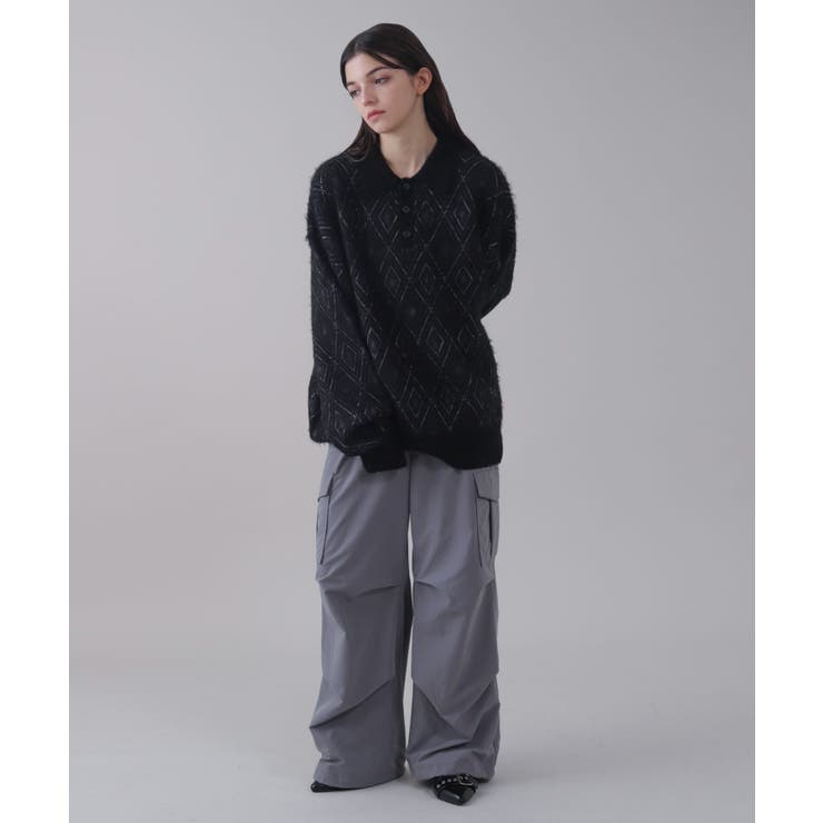 アーガイルニットポロ | WEGO【MEN】 | 詳細画像13 