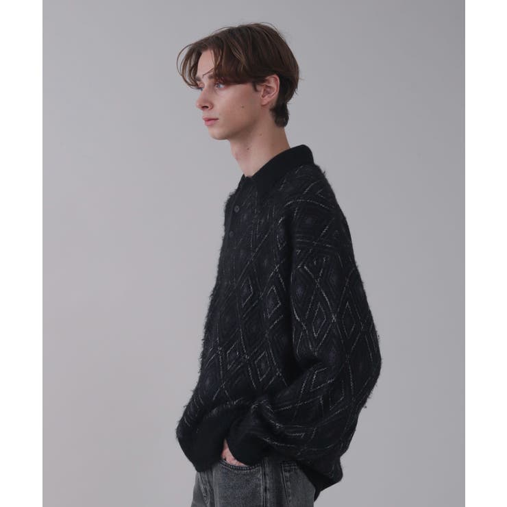 アーガイルニットポロ | WEGO【MEN】 | 詳細画像19 