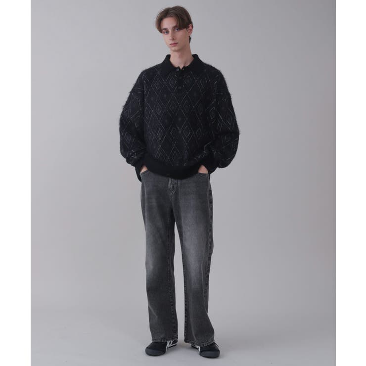 アーガイルニットポロ | WEGO【MEN】 | 詳細画像22 