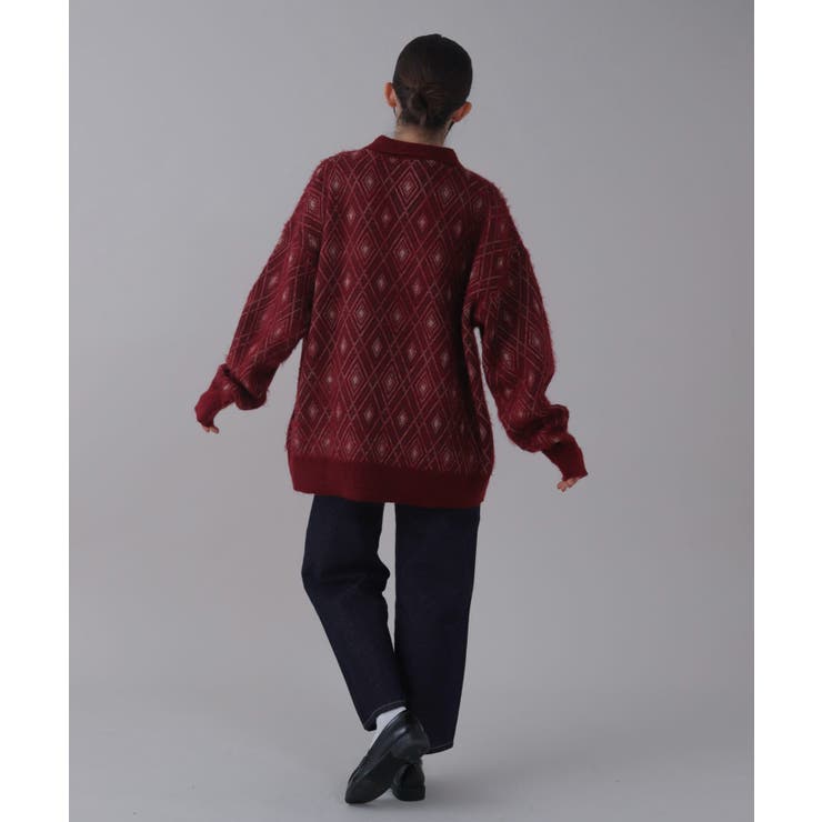 アーガイルニットポロ | WEGO【MEN】 | 詳細画像32 