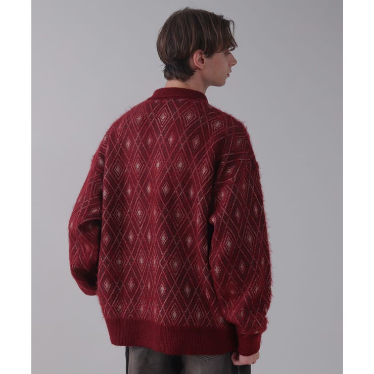 アーガイルニットポロ | WEGO【MEN】 | 詳細画像37 