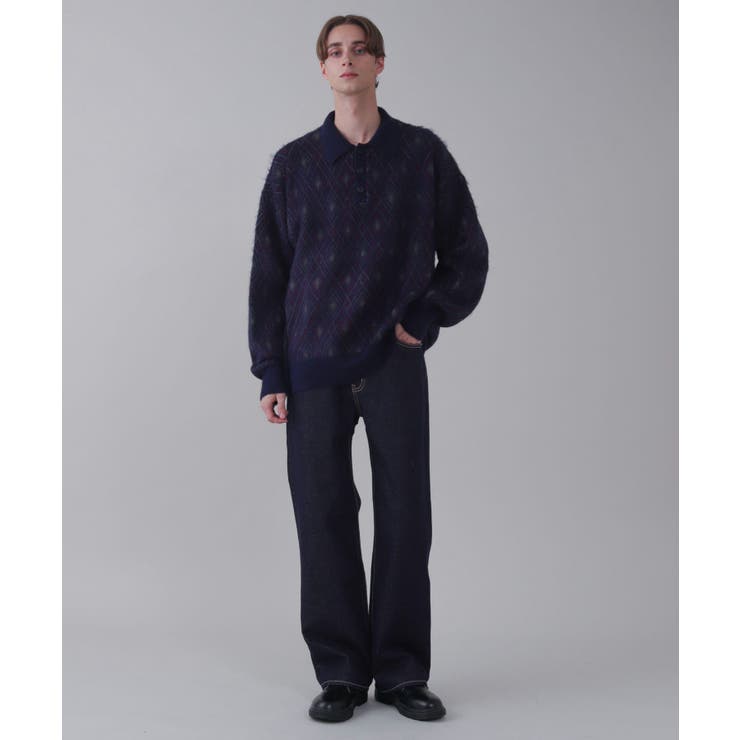 アーガイルニットポロ | WEGO【MEN】 | 詳細画像47 