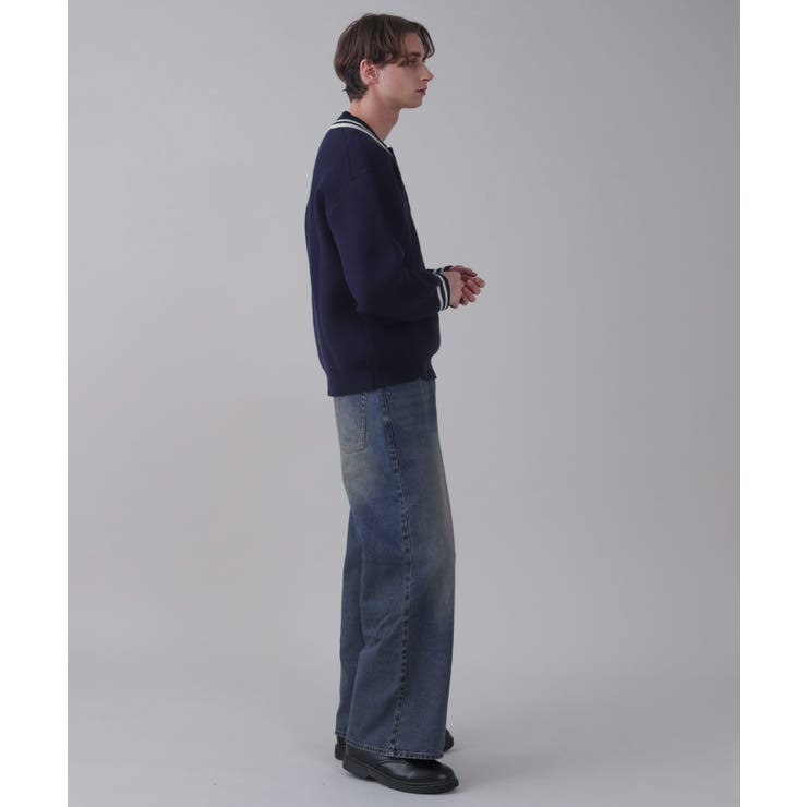 ワンポイント刺繍ニットポロ | WEGO【MEN】 | 詳細画像16 