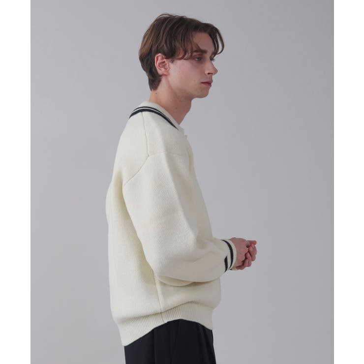 ワンポイント刺繍ニットポロ | WEGO【MEN】 | 詳細画像28 