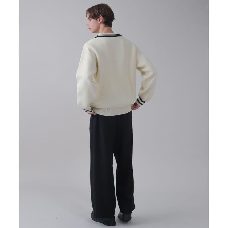 ワンポイント刺繍ニットポロ | WEGO【MEN】 | 詳細画像31 