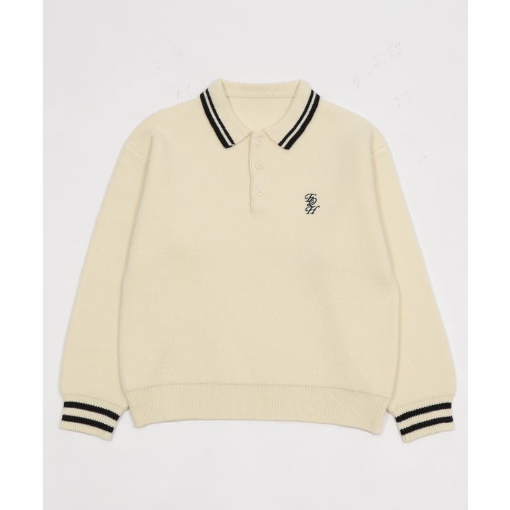 ワンポイント刺繍ニットポロ | WEGO【MEN】 | 詳細画像42 