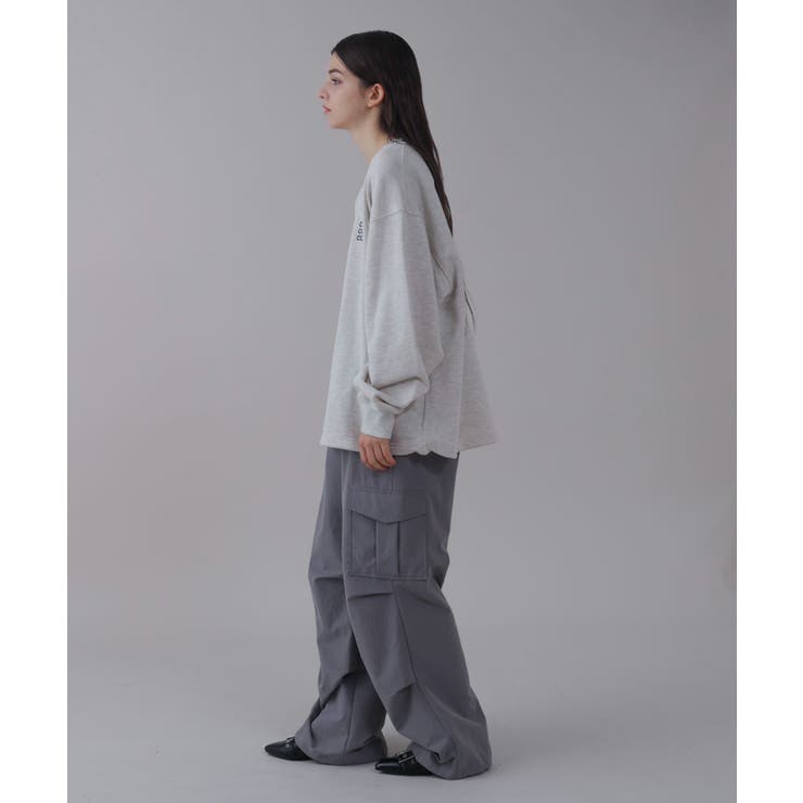 ショートドロストワンポイント刺繍プルオーバー | WEGO【MEN】 | 詳細画像15 