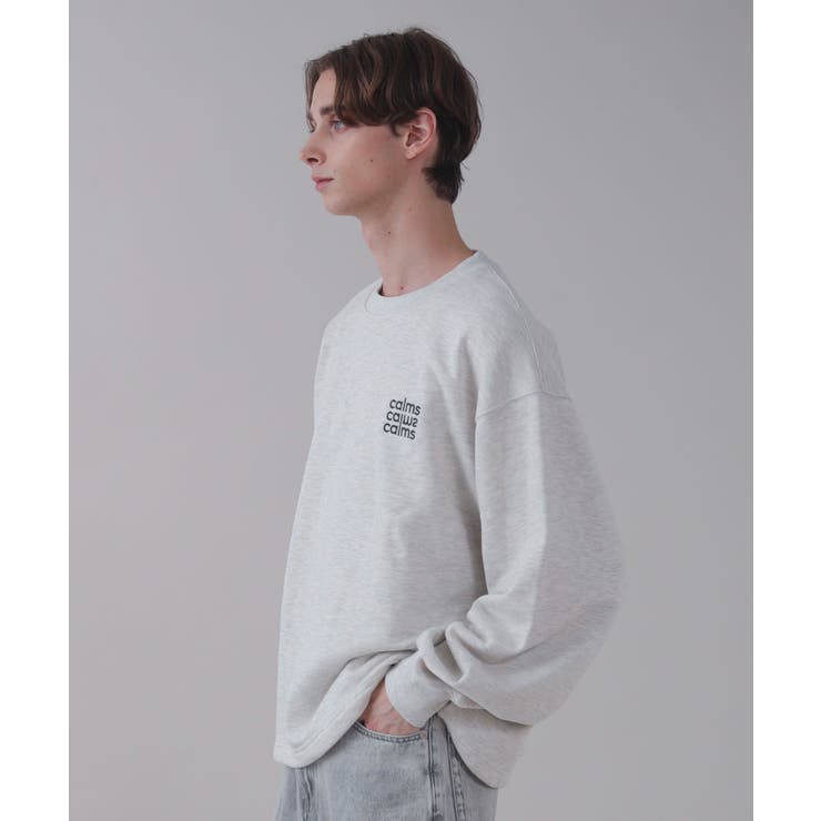 ショートドロストワンポイント刺繍プルオーバー | WEGO【MEN】 | 詳細画像21 