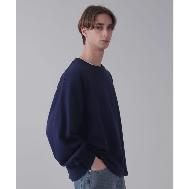 ショートドロストワンポイント刺繍プルオーバー | WEGO【MEN】 | 詳細画像31 