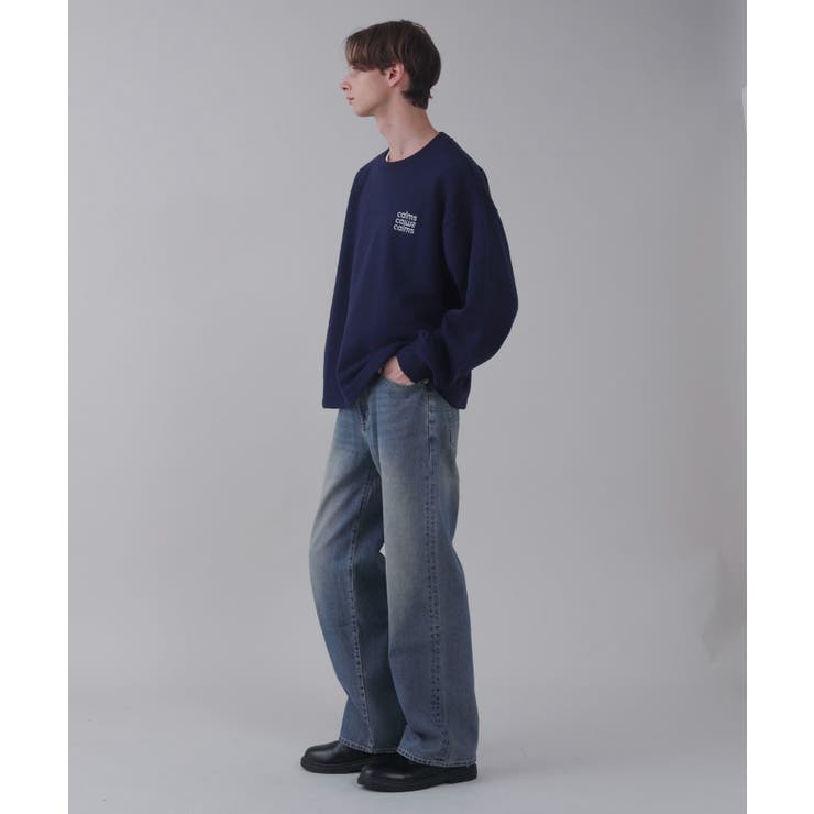 ショートドロストワンポイント刺繍プルオーバー | WEGO【MEN】 | 詳細画像33 