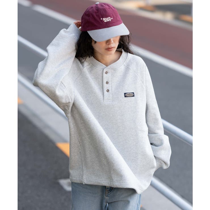 114 | ショートドロストヘンリーネックプルオーバー | WEGO【MEN】