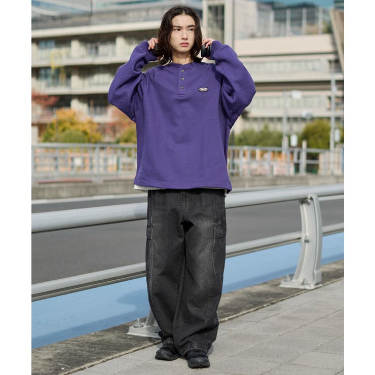 ショートドロストヘンリーネックプルオーバー | WEGO【MEN】 | 詳細画像17 