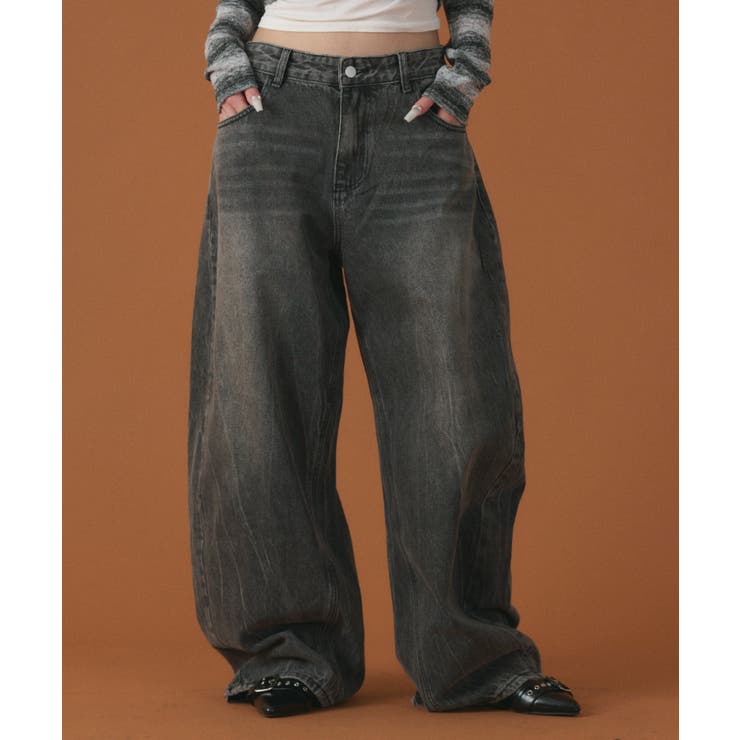 ラインストーンbackロゴデニム | WEGO【WOMEN】 | 詳細画像7 