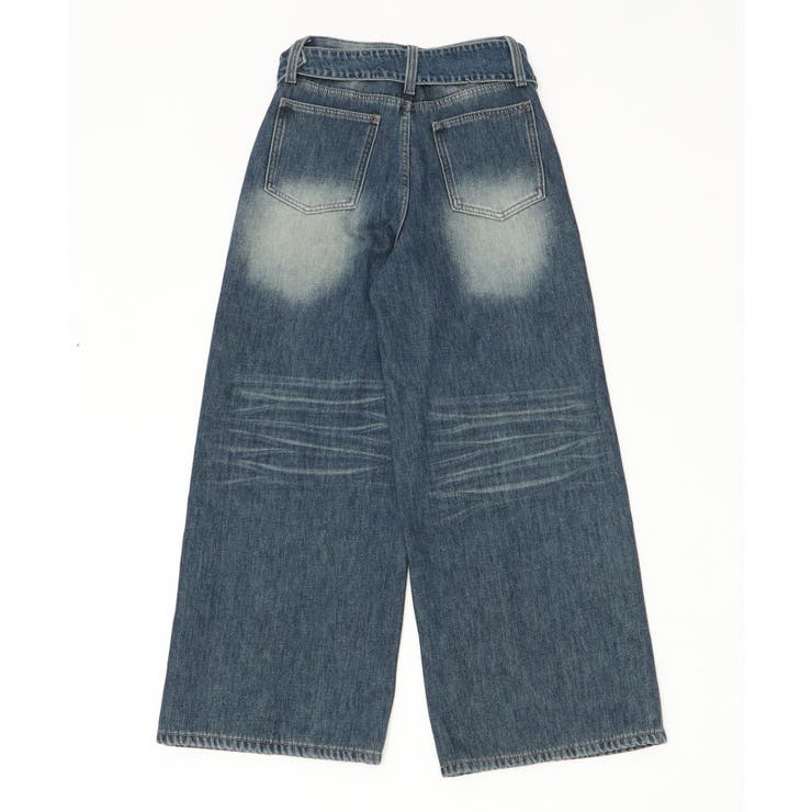 ベルトポケット付きワイドデニム | WEGO【WOMEN】 | 詳細画像4 