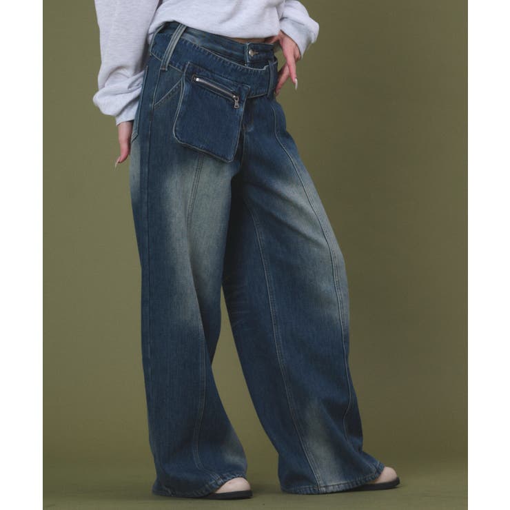 ベルトポケット付きワイドデニム | WEGO【WOMEN】 | 詳細画像13 