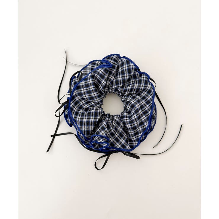 Lリボンチェック柄フリルシュシュ | WEGO【WOMEN】 | 詳細画像3 