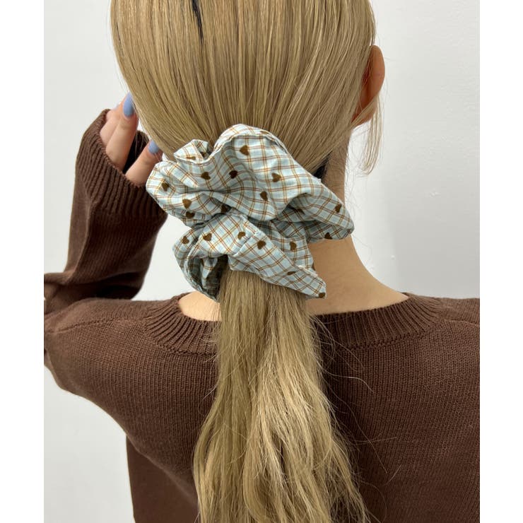 柄2 | L総柄ハートチェックシュシュ | WEGO【WOMEN】