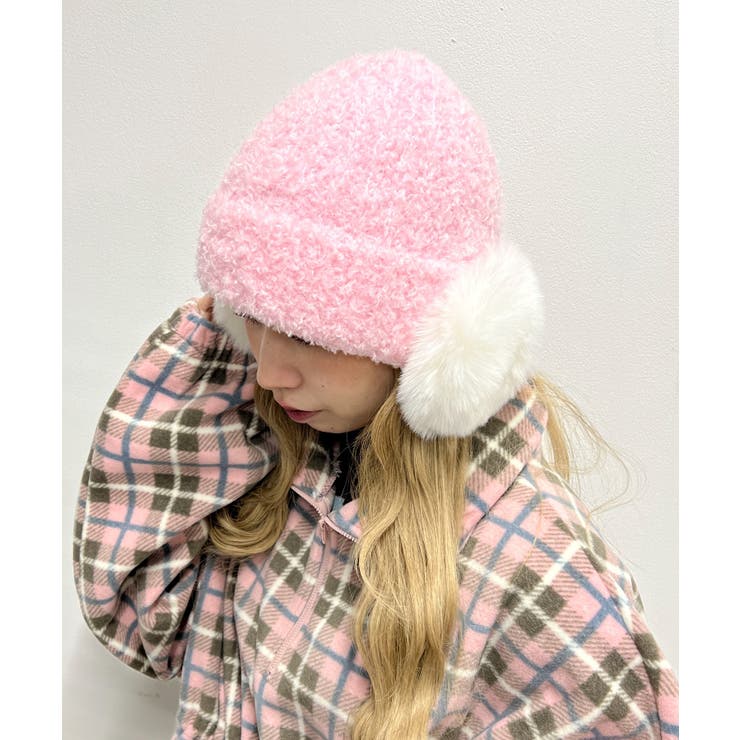 ポンポンイヤーニットキャップ | WEGO【MEN】 | 詳細画像4 