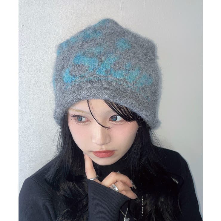 グレー | ロゴジャガードファジービーニー | WEGO【MEN】