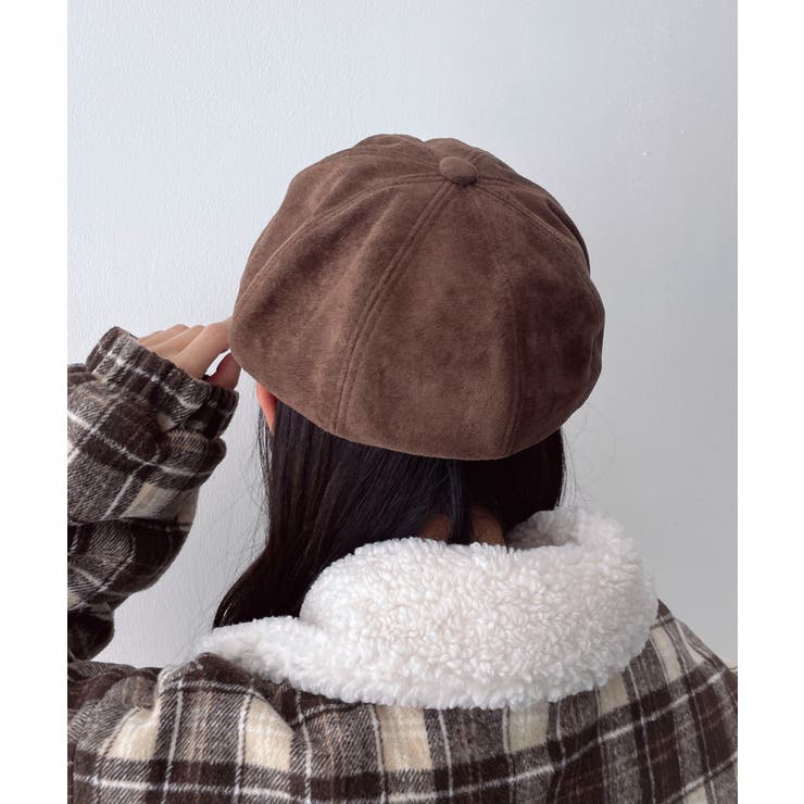 チェック柄Fスエードキャスケット | WEGO【MEN】 | 詳細画像3 