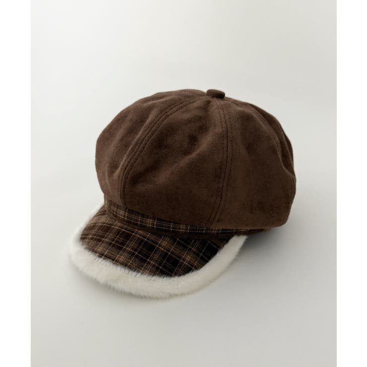 チェック柄Fスエードキャスケット | WEGO【MEN】 | 詳細画像5 