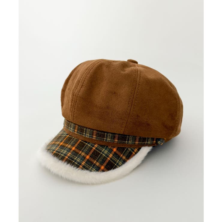 チェック柄Fスエードキャスケット | WEGO【MEN】 | 詳細画像6 