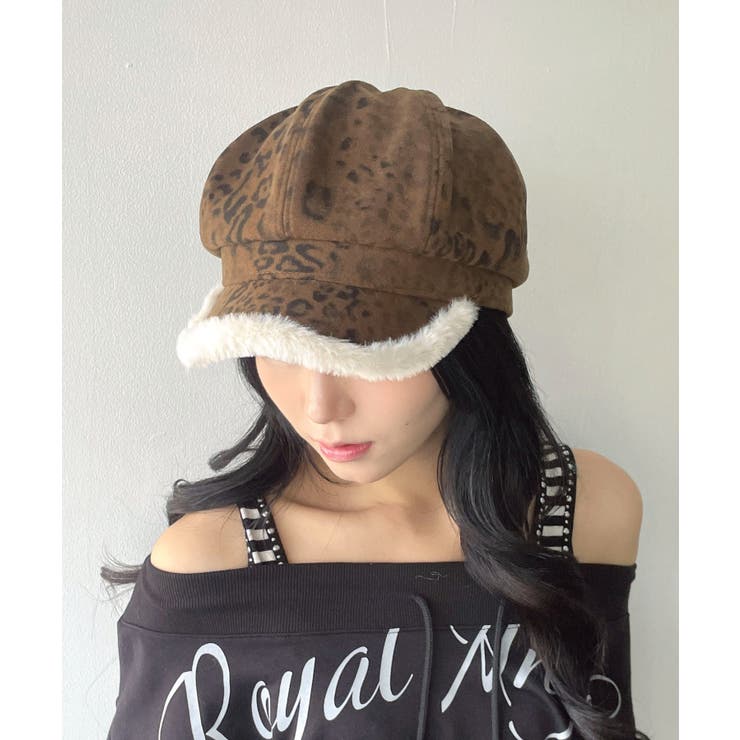 ファー付きレオパードキャスケット | WEGO【MEN】 | 詳細画像1 