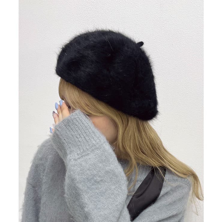 ブラック | Fアンゴラベレー | WEGO【MEN】