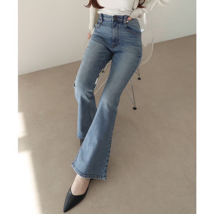ストレッチフレアデニムパンツ | WEGO【WOMEN】 | 詳細画像1 