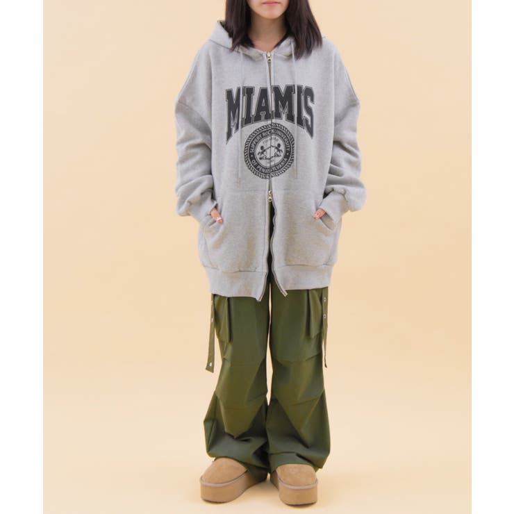 カレッジビッグジップパーカー | WEGO【WOMEN】 | 詳細画像2 