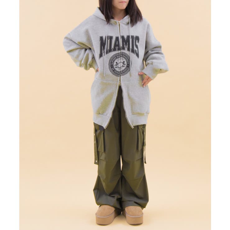 カレッジビッグジップパーカー | WEGO【WOMEN】 | 詳細画像6 