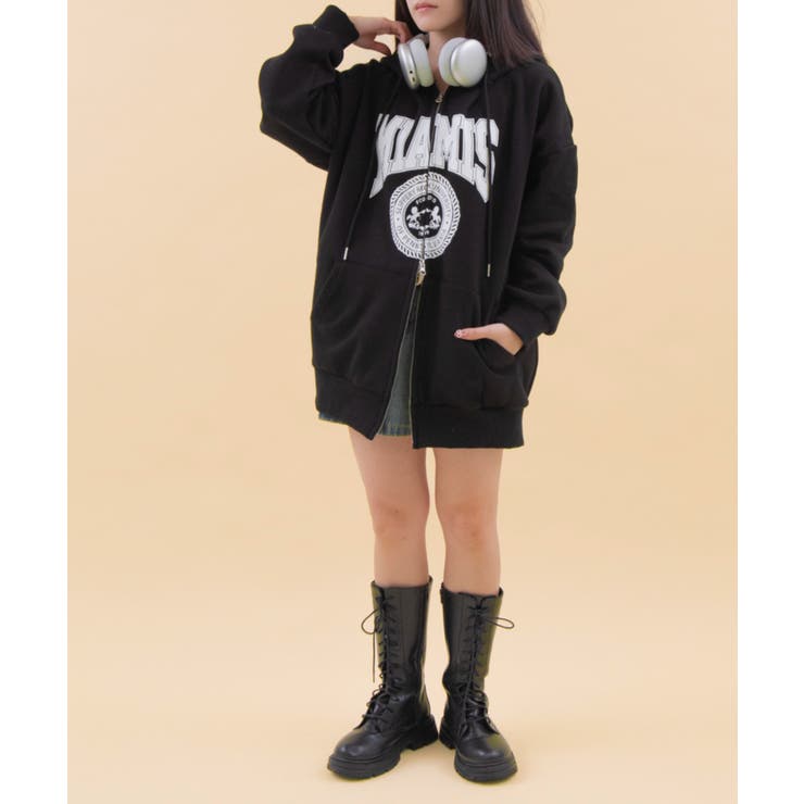 カレッジビッグジップパーカー | WEGO【WOMEN】 | 詳細画像11 