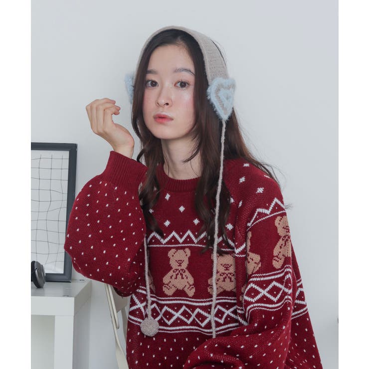 ハートニットイヤーマフ | WEGO【WOMEN】 | 詳細画像10 