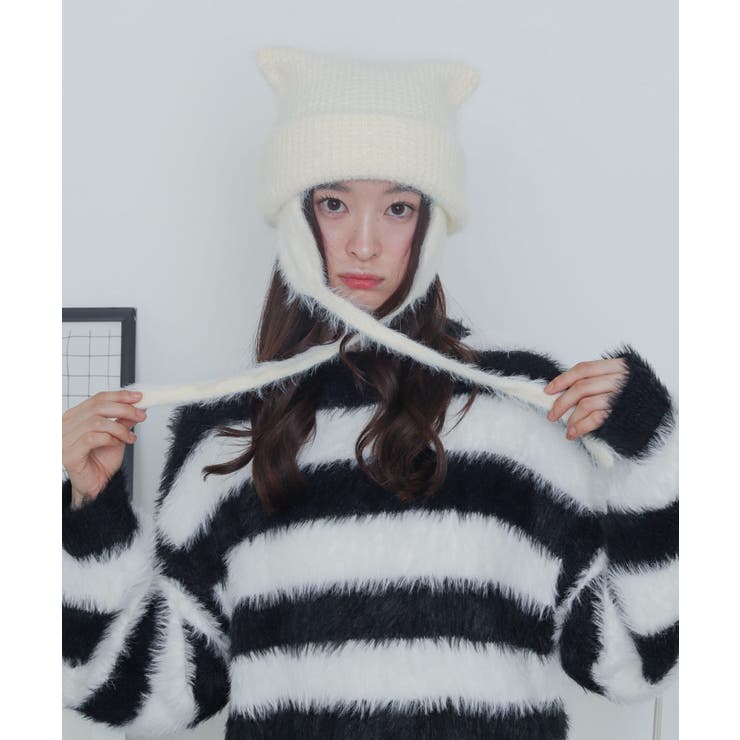 イヤーネコミミニットキャップ | WEGO【MEN】 | 詳細画像5 