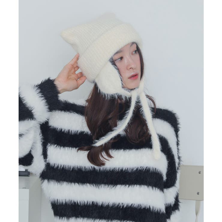 イヤーネコミミニットキャップ | WEGO【MEN】 | 詳細画像6 