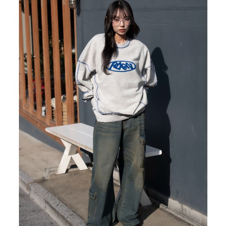 ショートカラーステッチサガラロゴプルオーバー | WEGO【MEN】 | 詳細画像5 