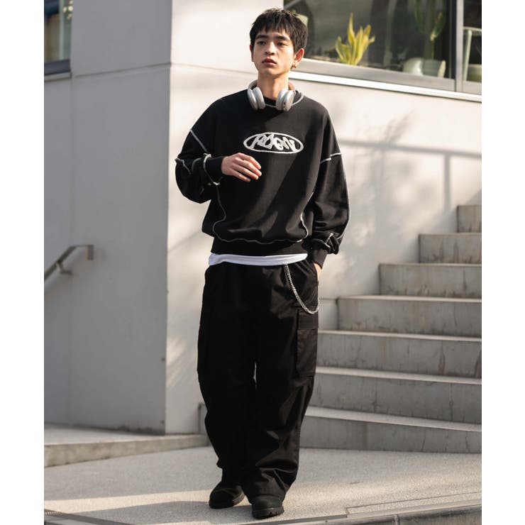 ショートカラーステッチサガラロゴプルオーバー | WEGO【MEN】 | 詳細画像37 