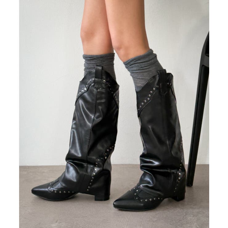 ウエスタンカバーロングブーツ | WEGO【WOMEN】 | 詳細画像12 