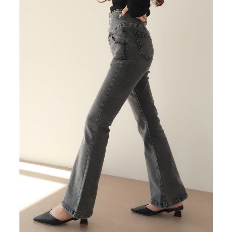 ハイウエストストレッチフレアデニムパンツ | WEGO【WOMEN】 | 詳細画像34 