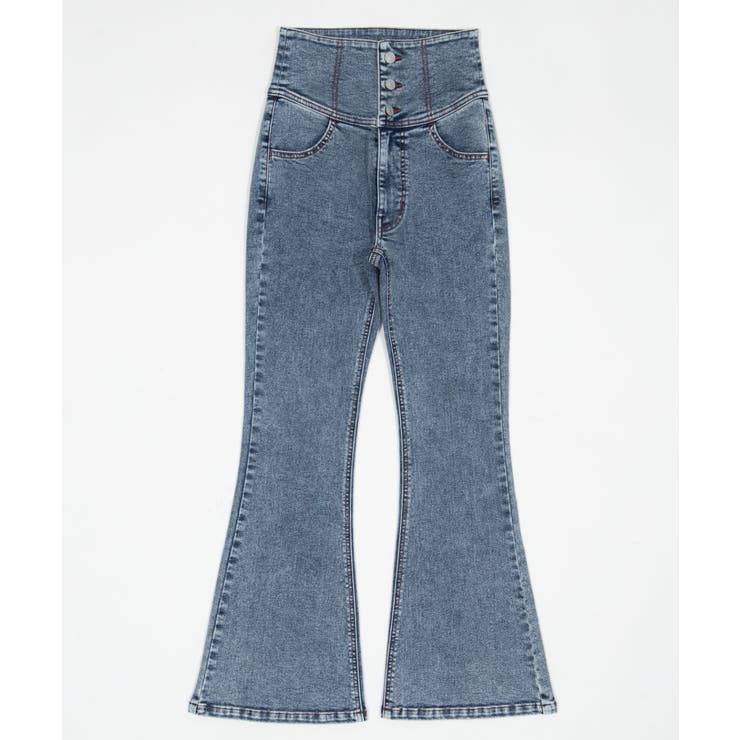 ハイウエストストレッチフレアデニムパンツ | WEGO【WOMEN】 | 詳細画像39 