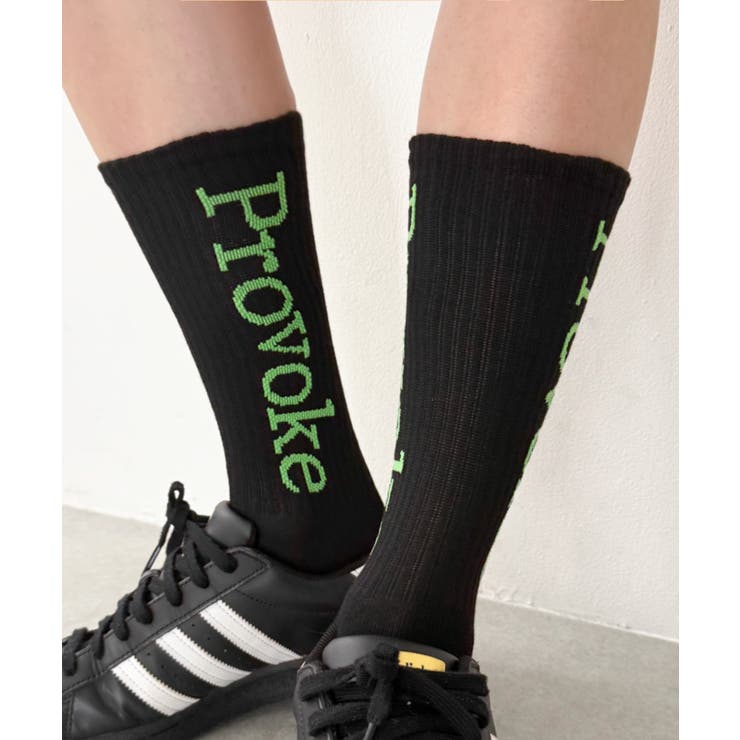 ブラック | Provokeロゴソックス(R) | WEGO【MEN】