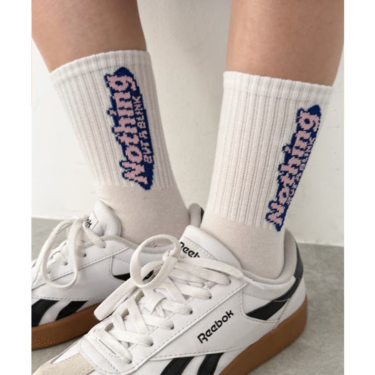 Nothingオーバルロゴソックス | WEGO【WOMEN】 | 詳細画像2 