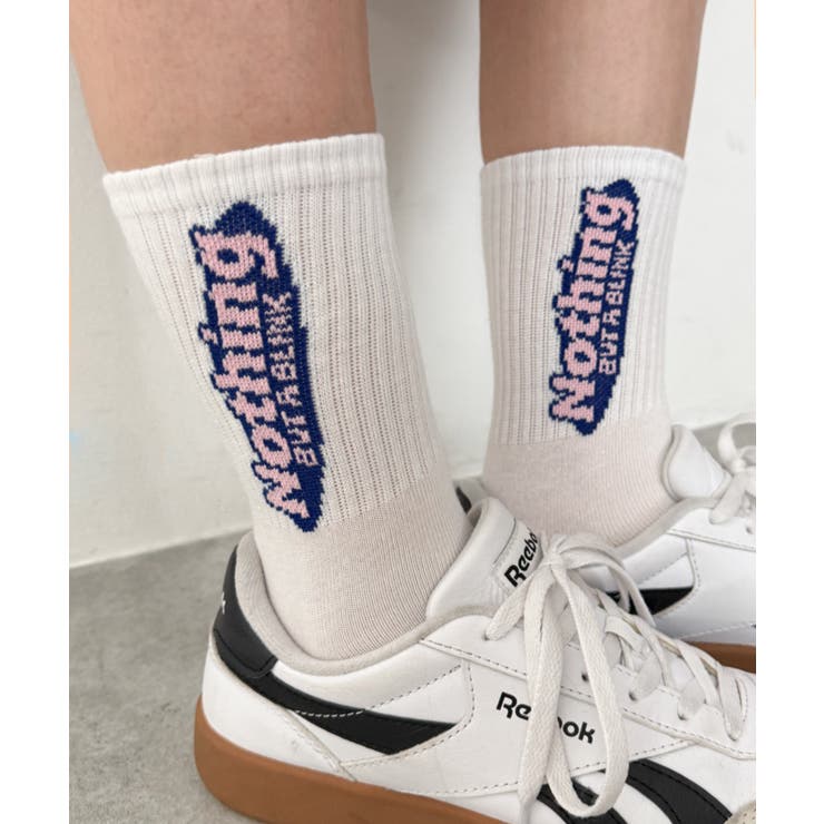 Nothingオーバルロゴソックス | WEGO【WOMEN】 | 詳細画像3 