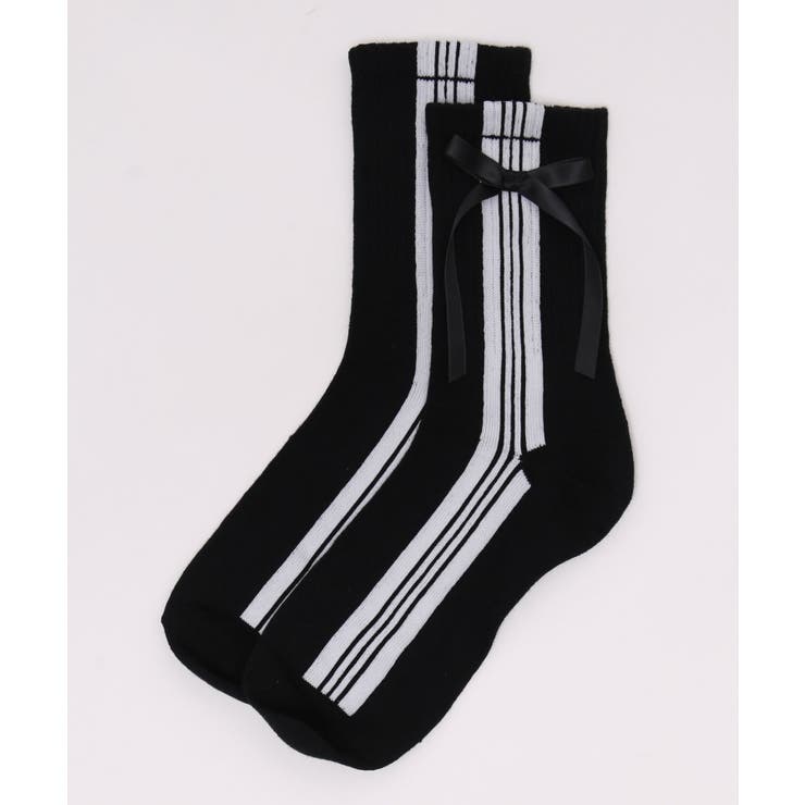 サイドラインリボンソックス | WEGO【WOMEN】 | 詳細画像7 