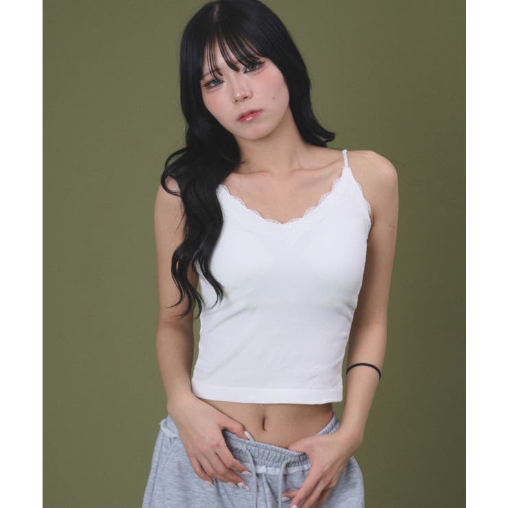 Vネックレースキャミソール | WEGO【WOMEN】 | 詳細画像4 