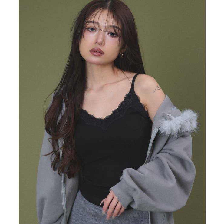 Vネックレースキャミソール | WEGO【WOMEN】 | 詳細画像9 