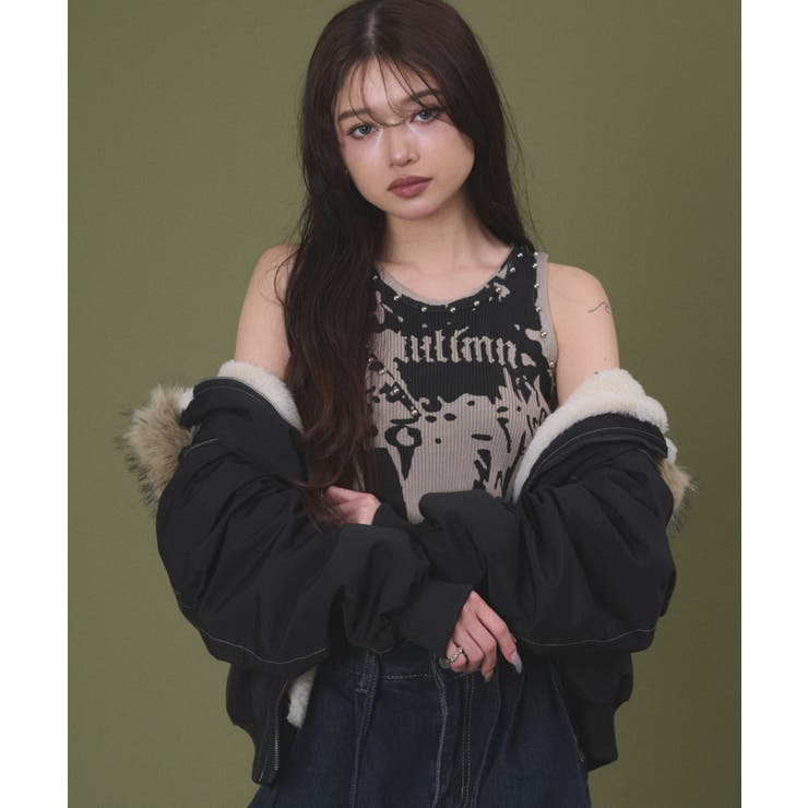 スタッズグラフィックタンク | WEGO【WOMEN】 | 詳細画像6 