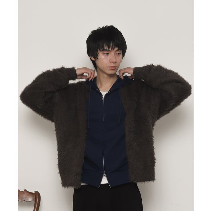 113 | フェザーニットボタンシャツ | WEGO【MEN】